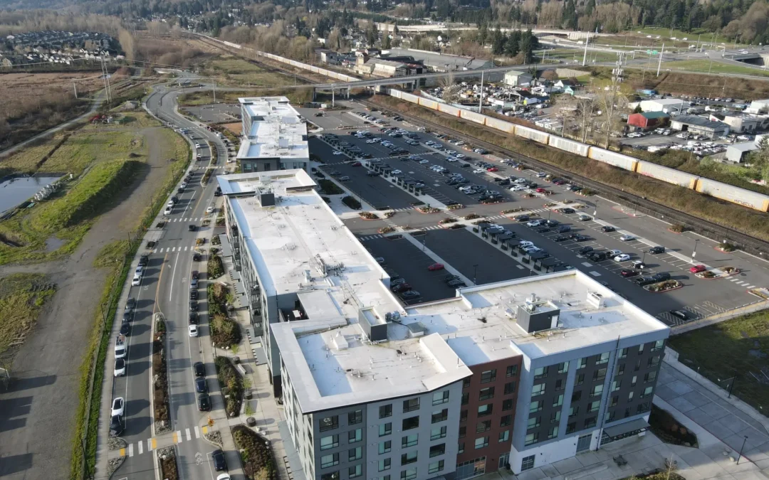 The Everett Riverfront Development Roof